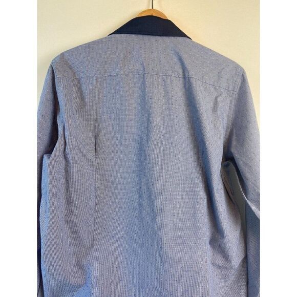 Sondergaard Men's Blue Collared Button Dress Shirt Fitted Size 41 16/32 - Picture 9 of 12